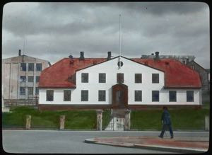 Image: A Building in Iceland, Reykjavik [Prison, Government house in 1990]